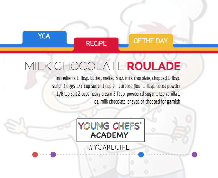 YCA Recipe - Milk Chocolate Roulade