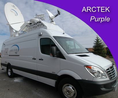 ARCTEK Purple Satellite Truck