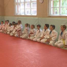 Practicing a Toss in a Junior Judo Class at The Budokwai