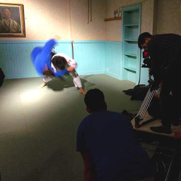 Filming a Commercial at The Budokwai