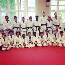 Junior Judo Students Practicing at The Budokwai