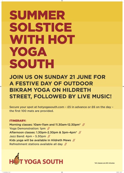 Hot Yoga South Summer Solstice