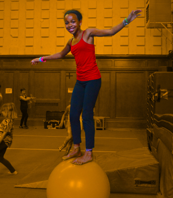 Young person the rolling globe | Kids Parties | Circus Center