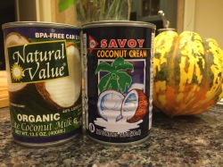 Coconut cream and Sweet Dumpling Squash