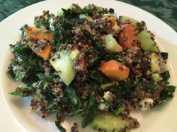 Kale quinoa avocado salad
