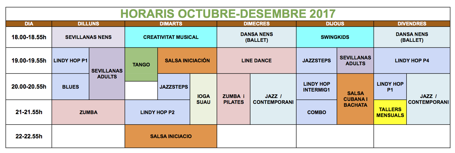 horaris octdes2017