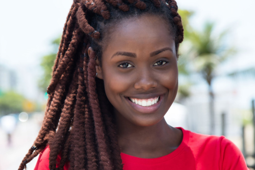 loc updo at Huetiful Salon