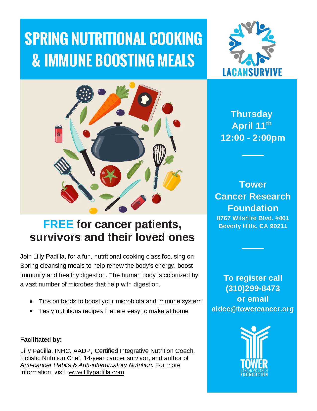 Spring Nutritional Cookingand ImmuneBoostingMeals 4.11.17