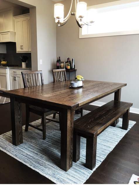 Farmhouse Dining Tables And Benches